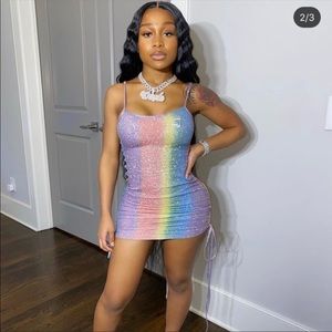 Shane Justin Rainbow Diamond Dress